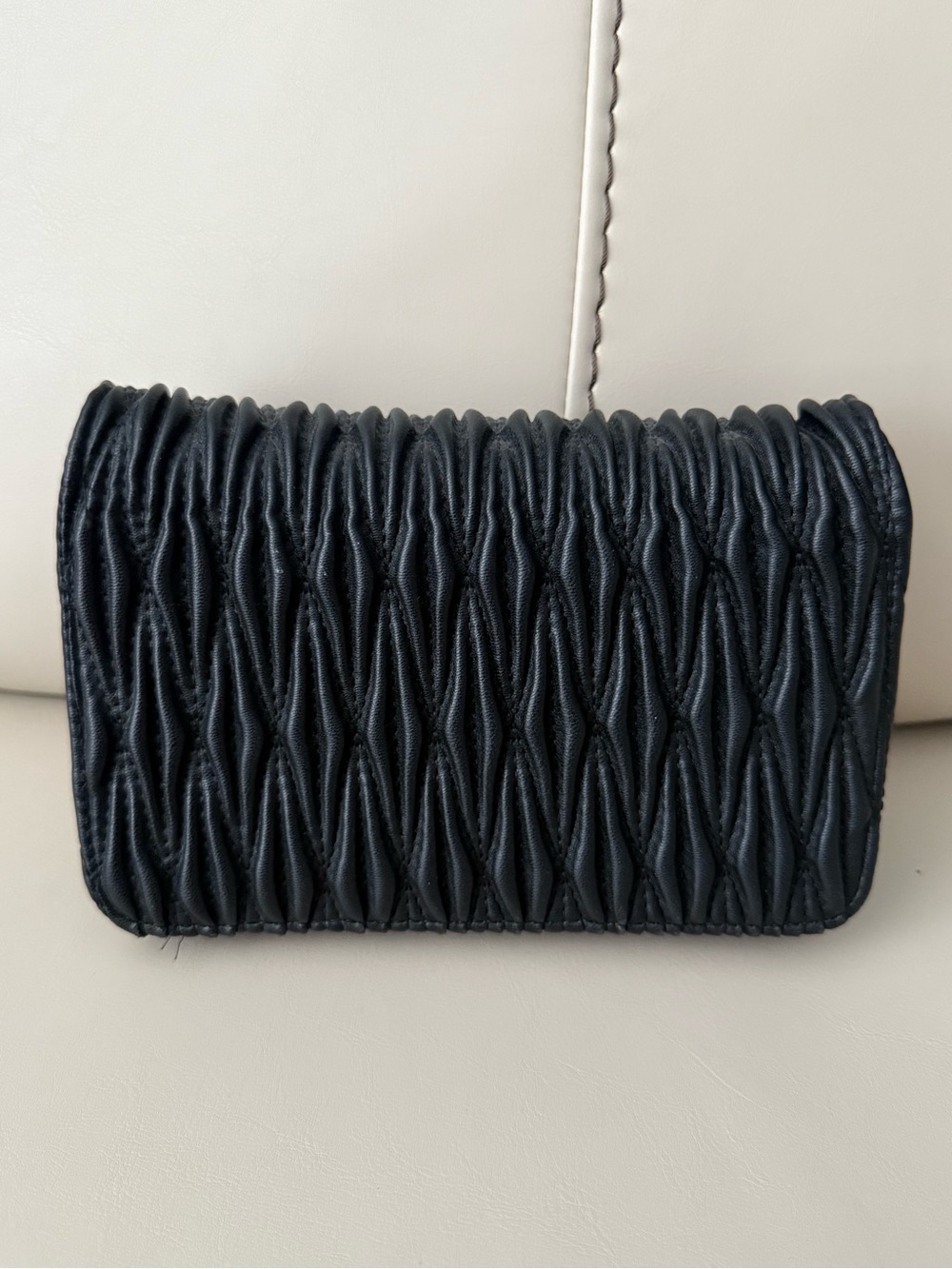 Valentino Orlandi
Black Wavy Quilted Crossbody 
Bag Purse NWOT - Picture 2 of 10
